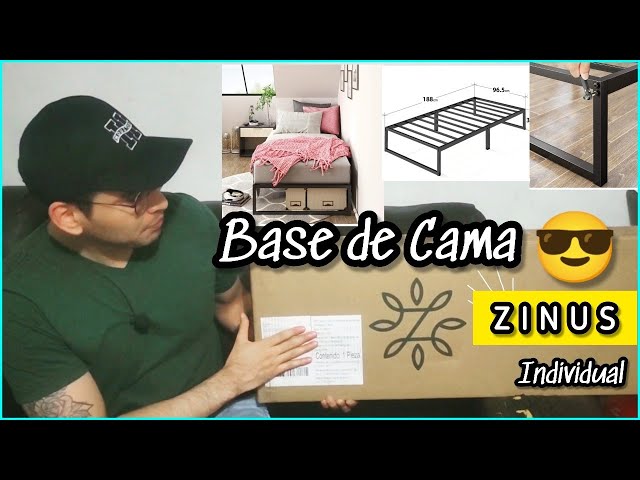 Vídeo relacionado con VERFARM - Base de cama baja de 12 cm tamaño King, base de metal 150x200 cm, base de plataforma metálica resistente de 5 pies tamaño King con soporte de listones de acero, no necesita somier, fácil de