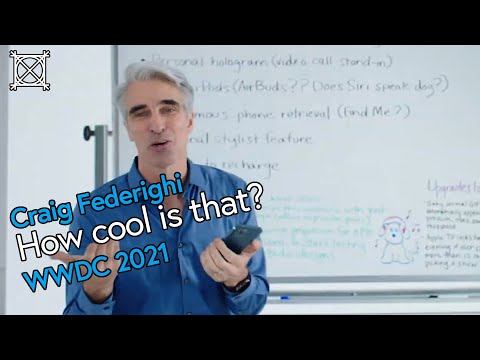 Craig Federighi says "How cool is that?" twice (WWDC 2021)