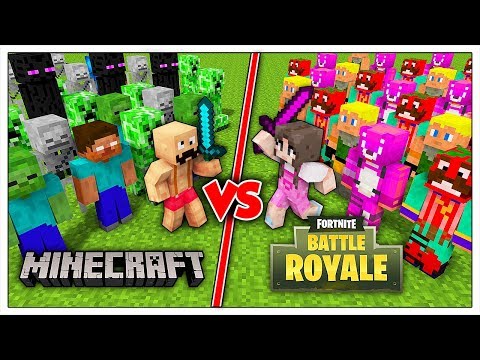 ESERCITO DI FORTNITE CONTRO ESERCITO DI MINECRAFT ITA!