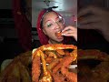 Fried Seafood Boil King Crab Potatoes Boiled Egg Mega Prawns Sausage Mukbang Asmr