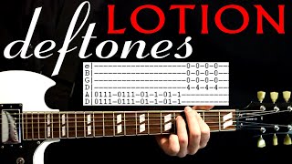 Deftones Lotion Guitar Lesson / Guitar Tabs / Guitar Tutorial / Guitar Chords / Guitar Cover