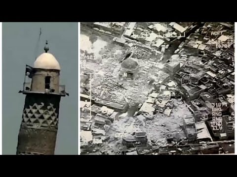 من فجّر منارة الحدباء ومسجد النوري في الموصل؟