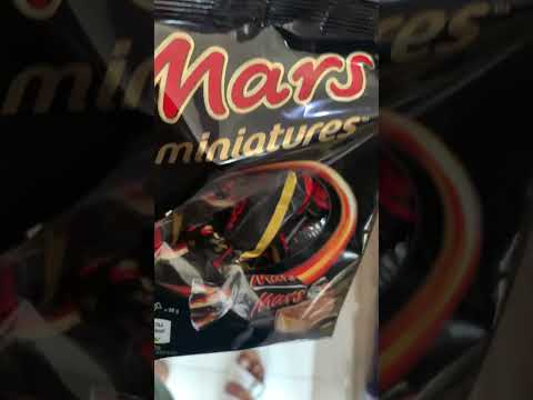 Mars Miniatures Chocolates Satisfying ASMR #shorts #viral #trending