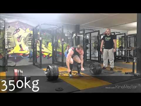 350kg/770lbs Deadlift at 102kg/224 lbs bodyweight