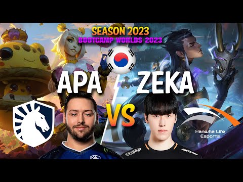 TL APA vs HLE Zeka - APA ORIANNA vs Zeka YONE Mid - Patch 13.19 KR Ranked