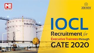 IOCL Recruitment for Officers/Engineers through GATE 2020