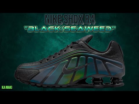 NIKE SHOX R4 "BLACK/SEAWEED"