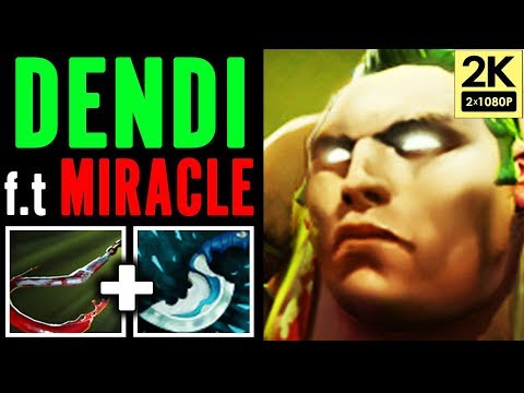 Dendi Pudge cooperate with Miracle Unfair Pubmatch Dota 2