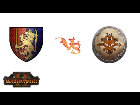 Total War Warhammer 2 Bretonnia vs Norsca (Legarlex)