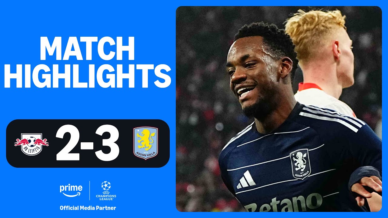 Duran scores STUNNER in end-to-end thriller 🔥 Leipzig v Aston Villa | UEFA Champions League