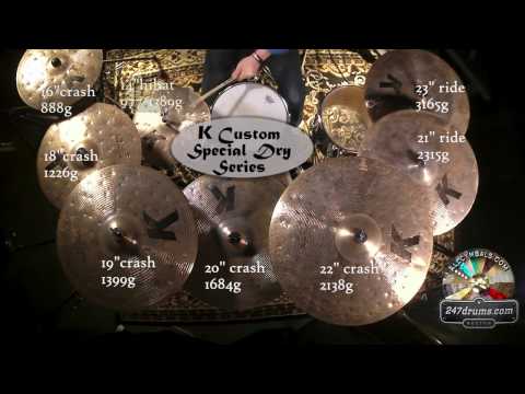 Zildjian K Custom Special Dry Full Line PRO review Cymbals SET UP!