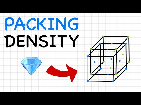 🇬🇧 Diamond Cubic Explained (How To Calculate Packing Fraction) | Diamond Crystal [English]