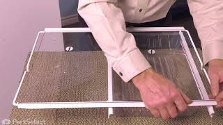 Frigidaire Refrigerator Repair - How to Replace the Glass Shelf (Frigidaire Part # 240350619)