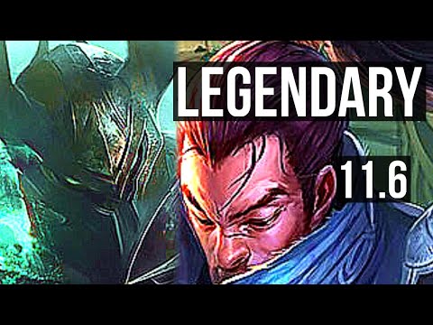 MORDEKAISER vs YASUO (TOP) | 6 solo kills, Legendary, 10/3/5 | EUW Master | v11.6