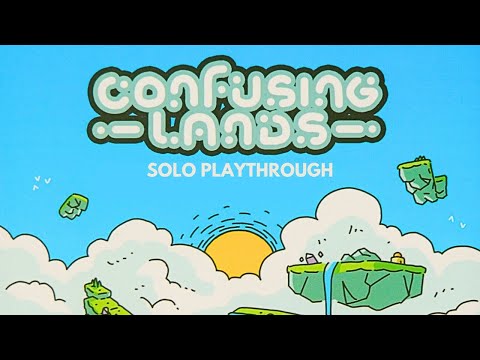 Confusing Lands | Solo Board Game Tutorial and Playthrough (Review Copy Provided)
