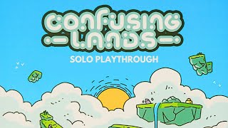 Confusing Lands | Solo Board Game Tutorial and Playthrough (Review Copy Provided)
