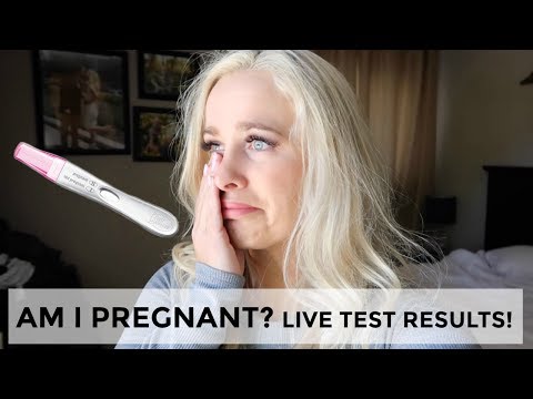 LIVE PREGNANCY TEST RESULTS | BABY #3? | 8DPO | EARLY SYMPTOMS Video