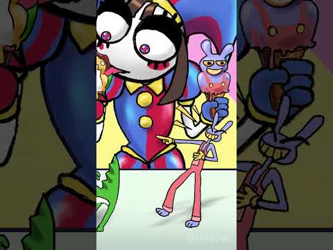 POMNI’S EATING JAX and GUMMIGOO ICE CREAM #theamazingdigitalcircus  #TADC  #POMNI  #JAX  #GUMMIGOO