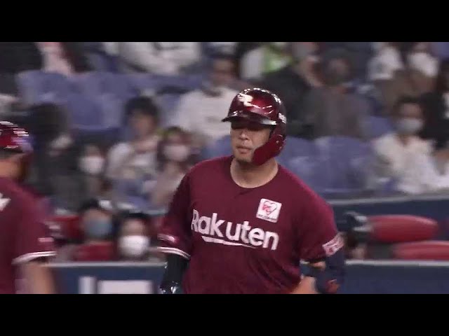 【3回表】イーグルス・浅村栄斗 第16号ソロホームランで同点!! 2021年10月19日 オリックス・バファローズ 対 東北楽天ゴールデンイーグルス