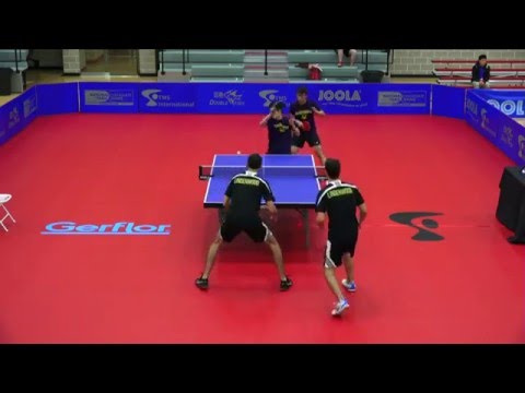 2016 NCTTA Nationals Men's Doubles R16 - Skolnick/Skolnick (Lindenwood) vs Gao/Li (California)