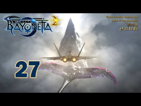 Bayonetta 2 Playthrough Pt 27 - Chapter XVI Sovereign Power Fighter Jet Plane