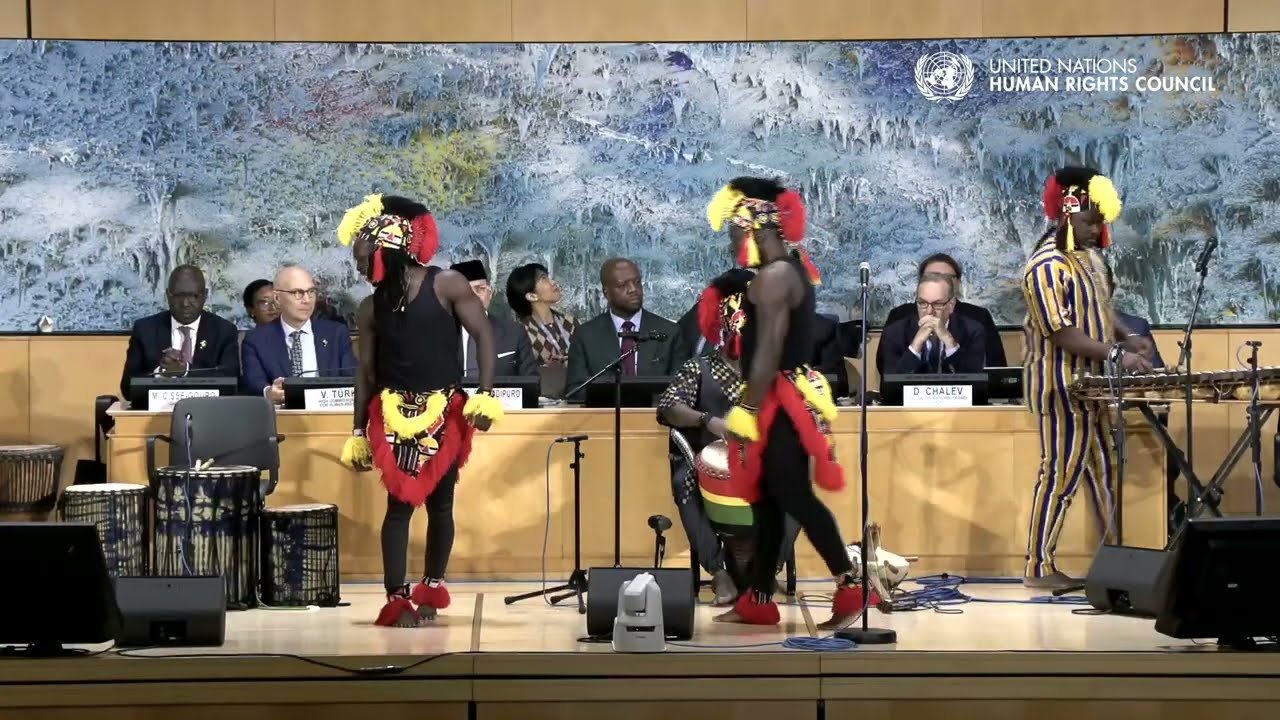 Burkina Faso artists Don Souma perform at UN Forum opening