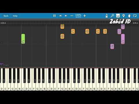 Lagu Anak PERGI BELAJAR Piano Tutorial (Belajar Musik)