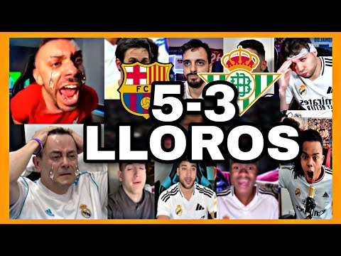 🤣🔥THE BEST MADRID FANS' CRYING OUTS IN THE BARCELONA 5 REAL BETIS 3 MATCH