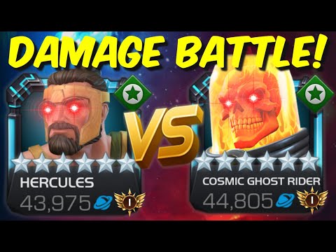 ULTIMATE DAMAGE BATTLE: HERCULES vs CGR - Marvel Contest of Champions