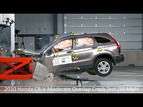 2007-2011 Honda CR-V Moderate Overlap Frontal Crash Test (50 Mph / 80.5 Km/h)