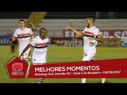Melhores Momentos: Botafogo 3x0 Joinville-SC - Brasileiro Série C - 04/06/2017