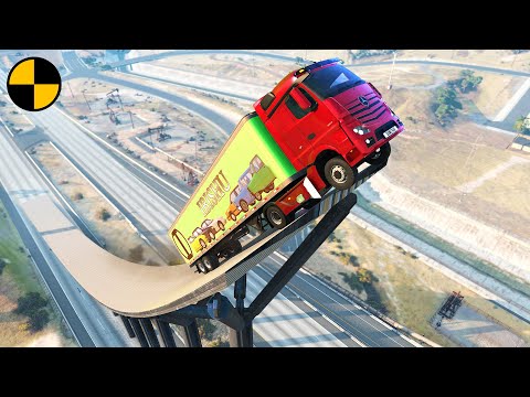 Cars vs Massive Ramp 😱 BeamNG.Drive