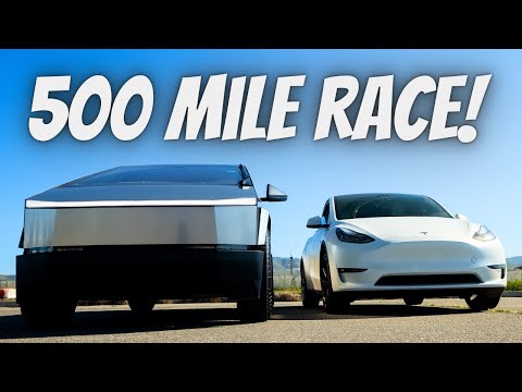 Tesla Cybertruck vs Model Y Roadtrip Race (This Was Surprising!)