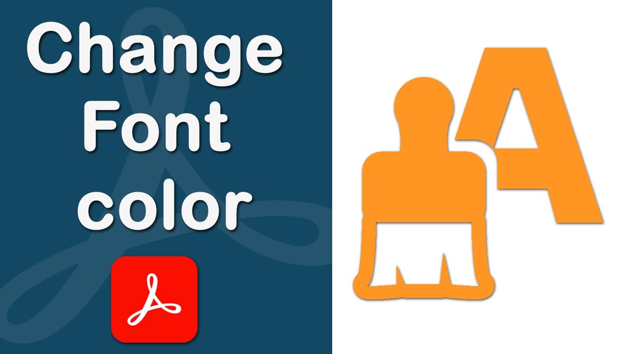 How to Change Font color in pdf document using Adobe Acrobat Pro DC