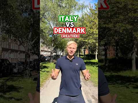 Italy 🇮🇹 VS Denmark 🇩🇰 (Weather) #denmark #danish #weather #goviral #fyp #dansk #italian #fyp