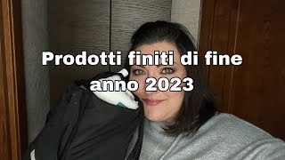 Empty fine anno: prodotti finiti Novembre e Dicembre 2023