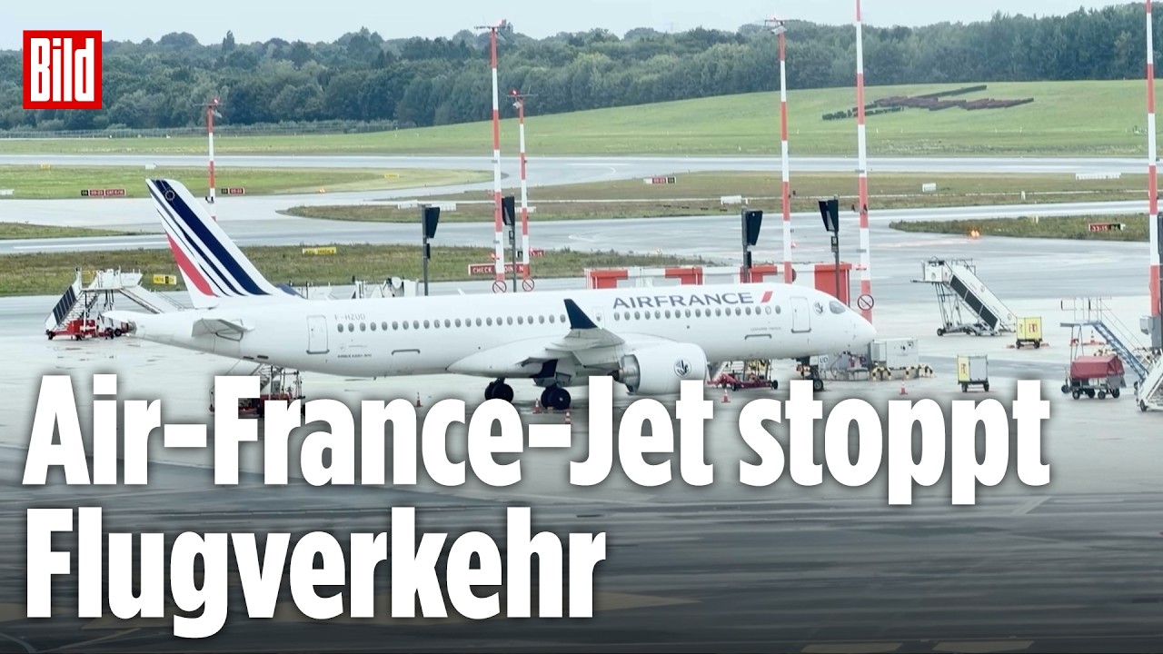 NOTLANDUNG IN HAMBURG! Air-France-Jet legt Flughafen zeitweise lahm