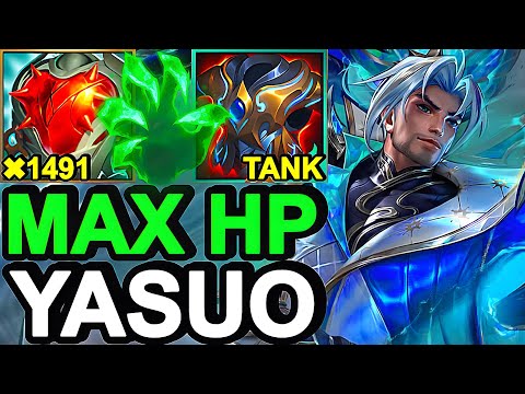 Wild Rift China Yasuo Top - 20KILL Heartsteel Broken OP Tank Yasuo Build Runes - Prestige Yasuo Skin