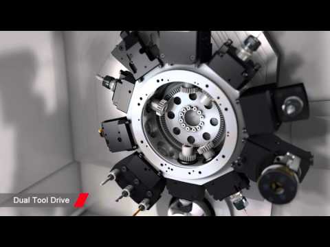 Turn-mill center  TRAUB TNL32-11 - More productivity with front working attachment