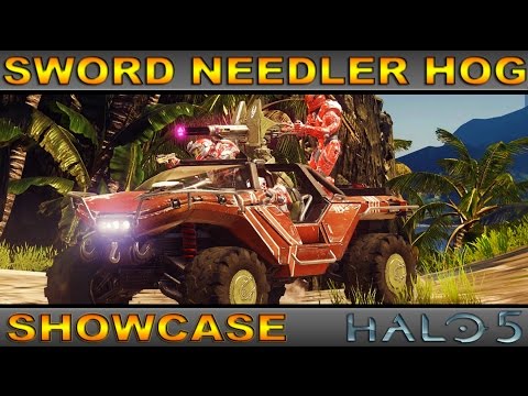 Sword Needler Warthog - Rare Vehicle Showcase  - Halo 5 Guardians