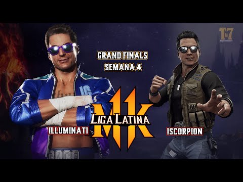 GRAND FINALS -iScorpion Vs Illuminati - Johnny Cage MK11 Liga Latina México Semana 4