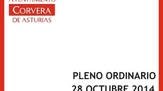 preview picture of video 'Pleno Ordinario Ayuntamiento de Corvera de Asturias Octubre 2014'