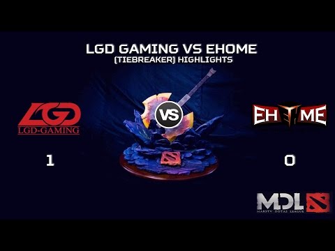 [MDL 2015] EHOME vs LGD - Tiebreaker Match Highlights (Group Stage)