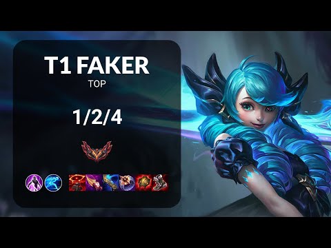 T1 Faker Gwen vs Nidalee TOP - KR GRANDMASTER Patch 15.8
