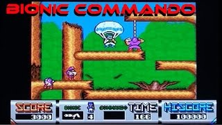Bionic Commando playing (badly) on the Amiga