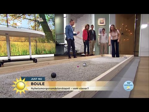 Peters fula trick i boule - Nyhetsmorgon (TV4)