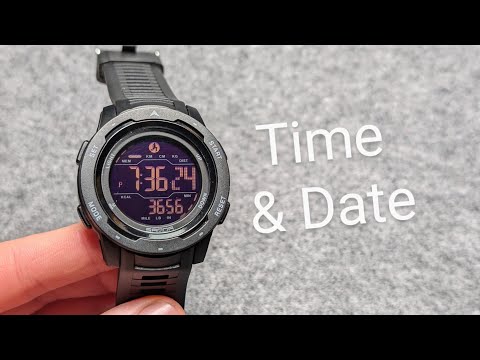 How to Set Time & Date on Sanda 2145 Watch