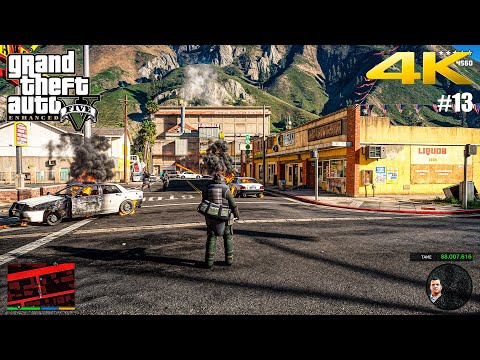 GTA 5 Enhanced Edition Gameplay Walkthrough Part 13 - Realistic ULTRA Graphics PC [4K 60FPS]