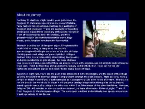 A Week In Myanmar 1976 YANGON MANDALAY STEAM TRAINS