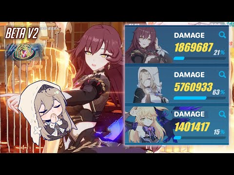 Aponia Eden tag team DESTROYS sss Husk | Honkai 5.7 Beta v2